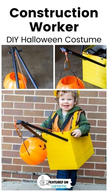 Homemade Crane Truck Kids Costume