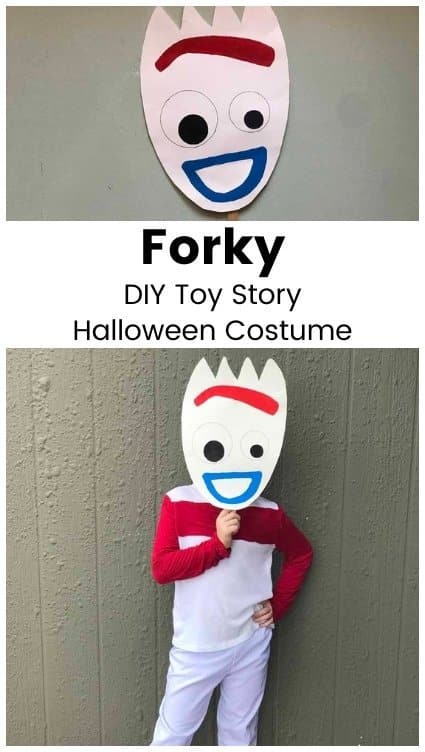 forky from Toy story homemade Halloween costume