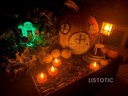 Glowing Halloween Garden lights