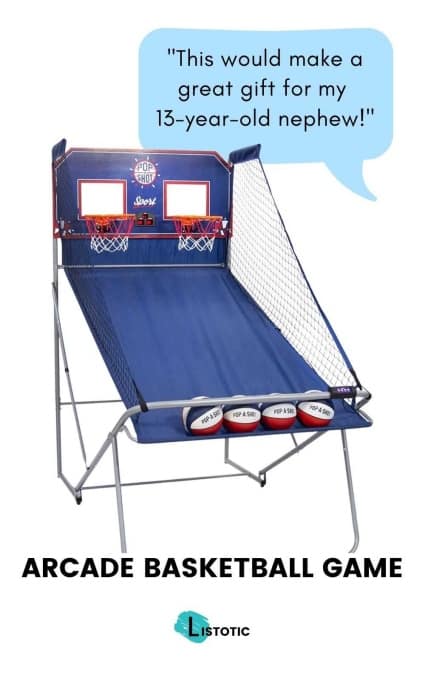 arcade basket ball game is an idea of gifts for 13 year old boy