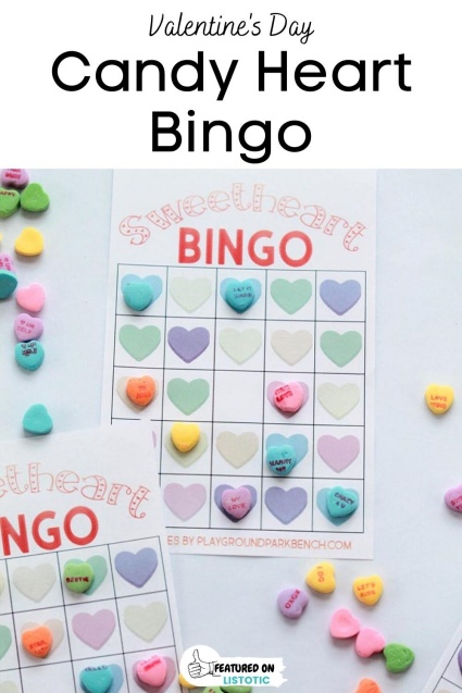 Candy heart bingo.