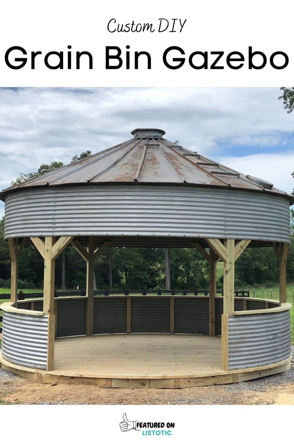 grain bin gazebo patio living