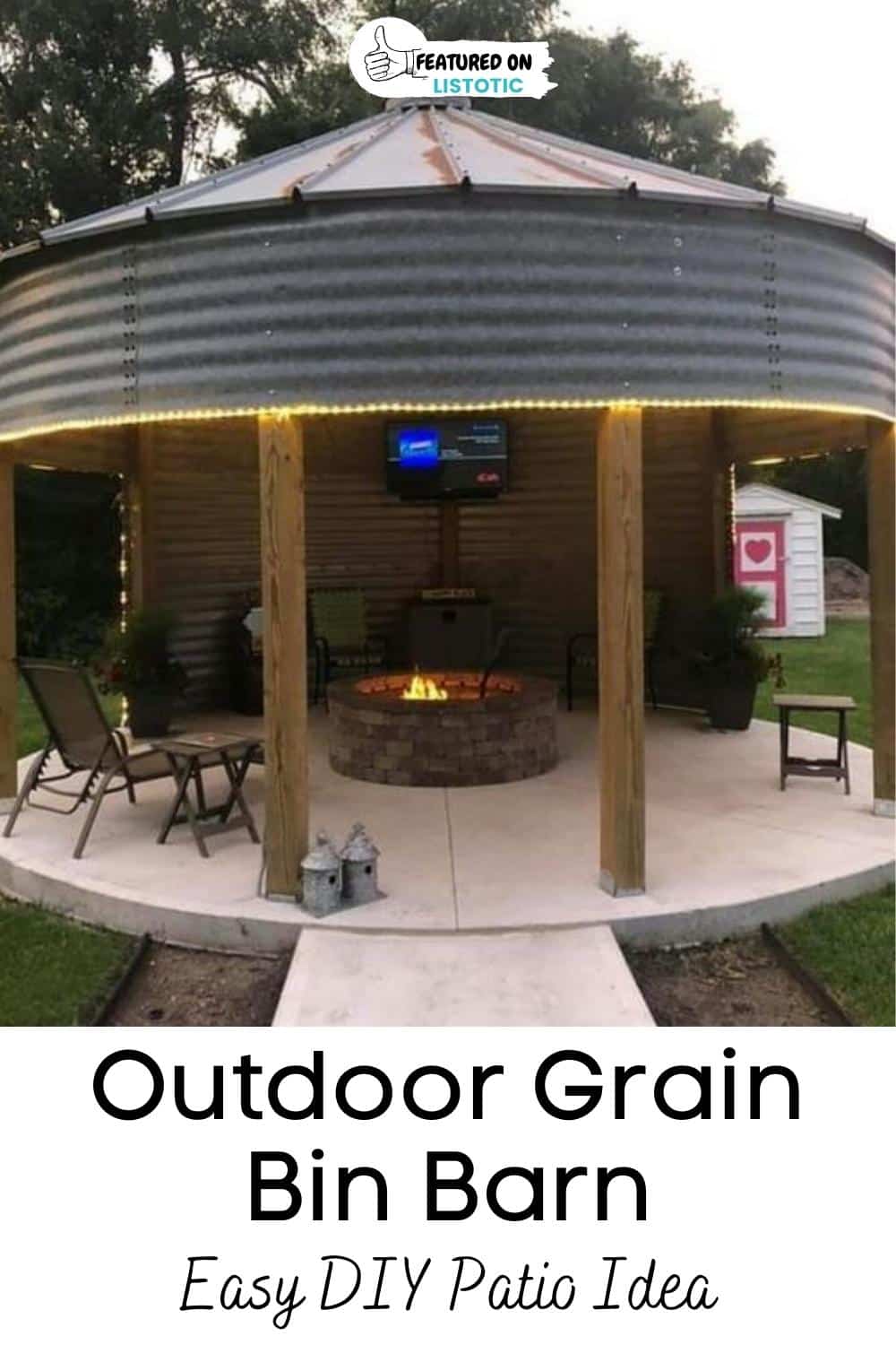 grain bin gazebo bar plans