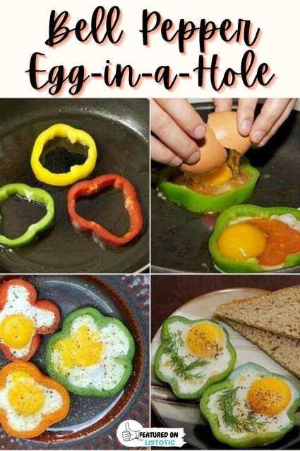 Bell pepper egg in a hole.