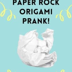 april fools day paper origami rock