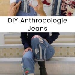 DIY Anthropologie jeans.