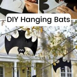 DIY hanging bats.