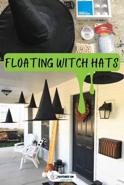 DIY Floating Witch Hats Tutorial