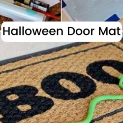 Halloween door mat.