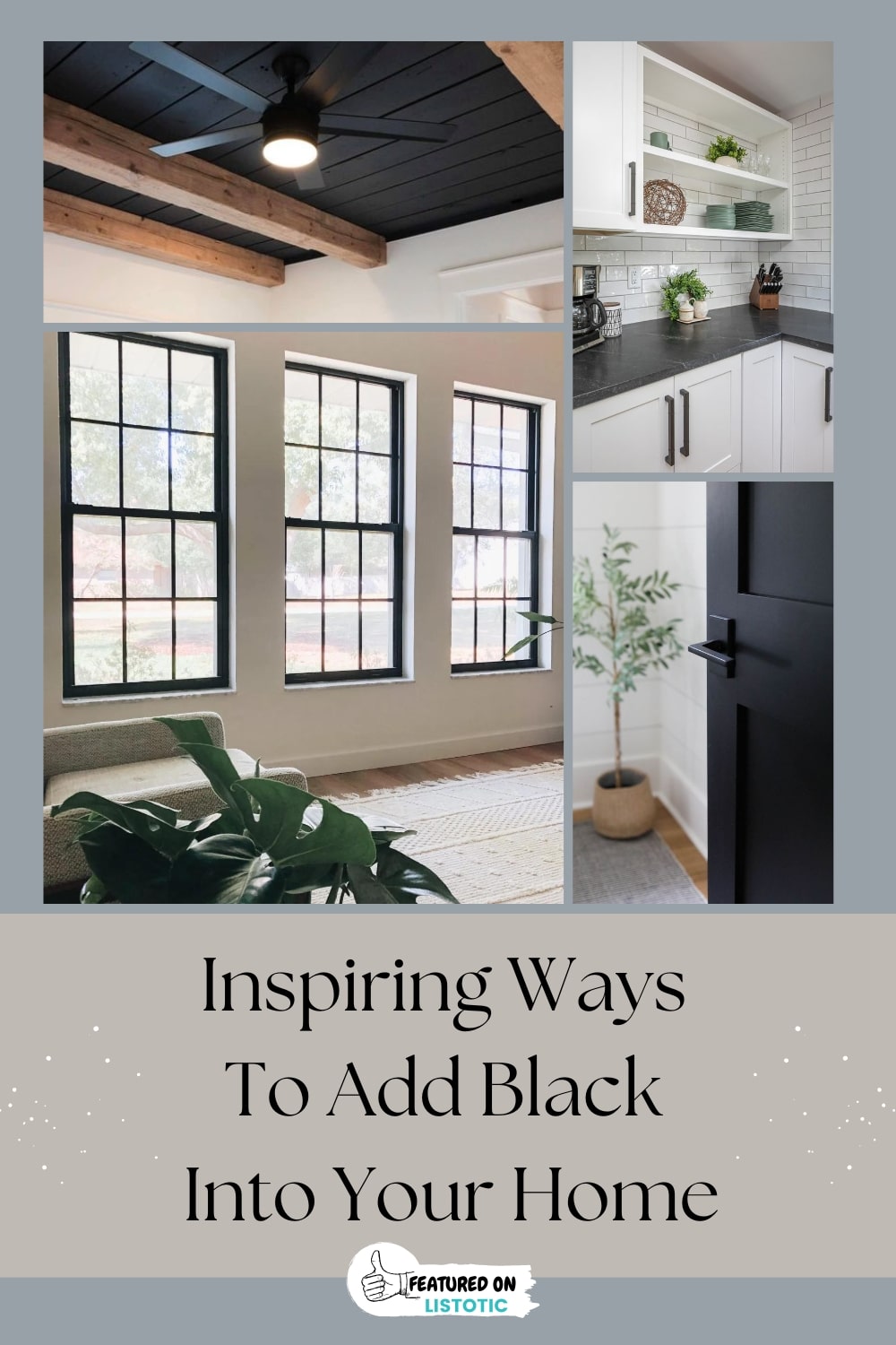 Inspiring Ways to Add Black Into Your Home ⋆ Listotic