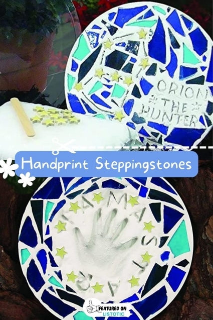 Handprint steppingstones.