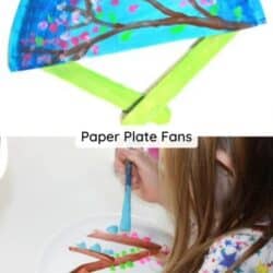 Paper plate fans.