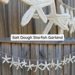 Salt dough starfish garland.