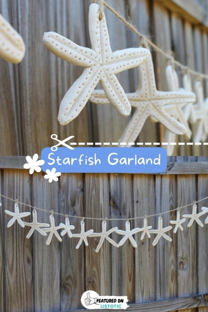 Salt dough starfish garland.