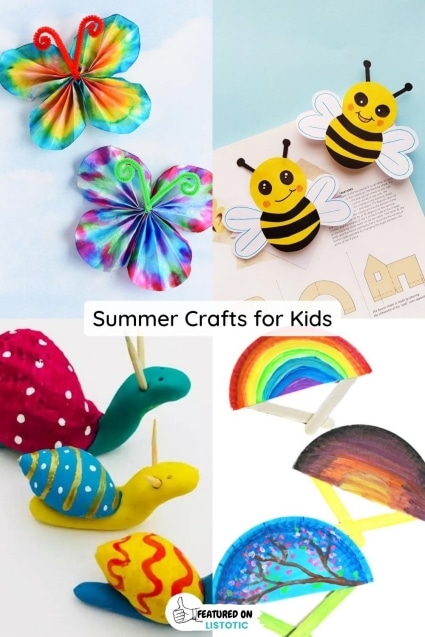 Fun Summer Crafts for Kids - Easy and Creative ⋆ Listotic