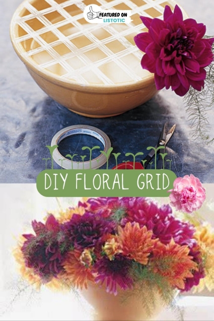 DIY floral grid.