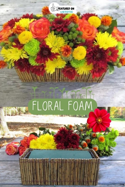 13 Clever Flower Arrangement Tips & Tricks  Floral foam, Flower  arrangements, Flower arrangements diy