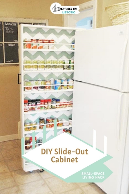 DIY slide out cabinet.