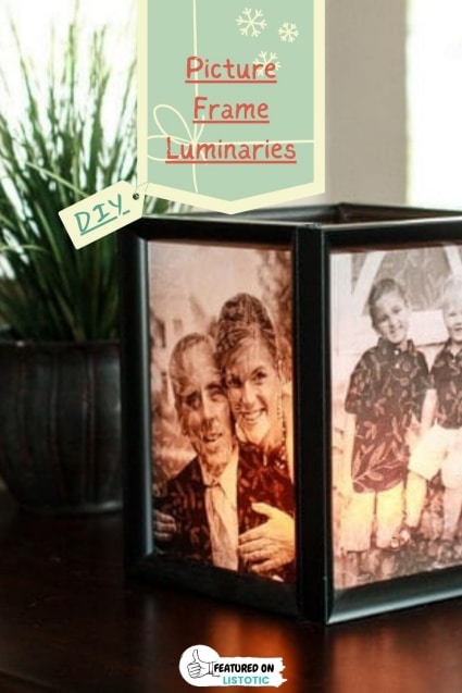 Picture frame luminaries.