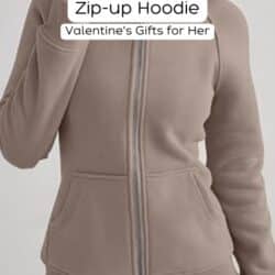 Zip-up hoodie.
