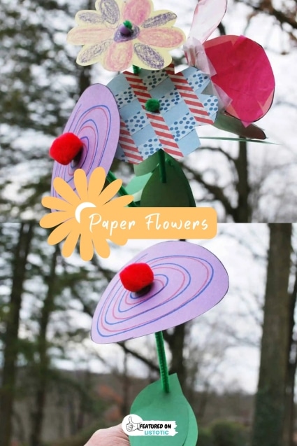 Paper flowers.