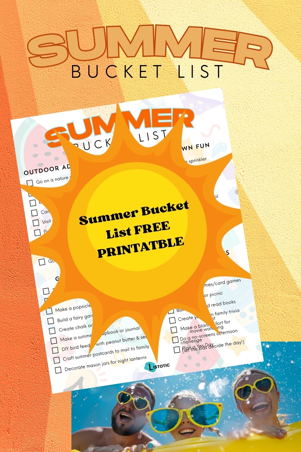 summer bucket list ideas for the family