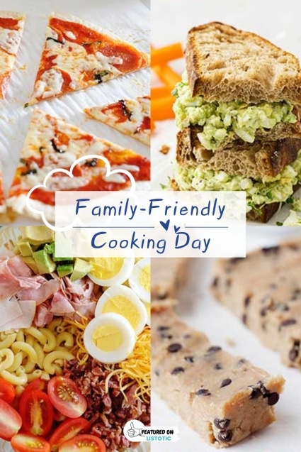 Kids' cooking day.