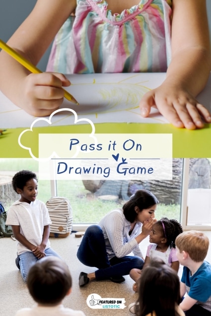Pass it On drawing game.