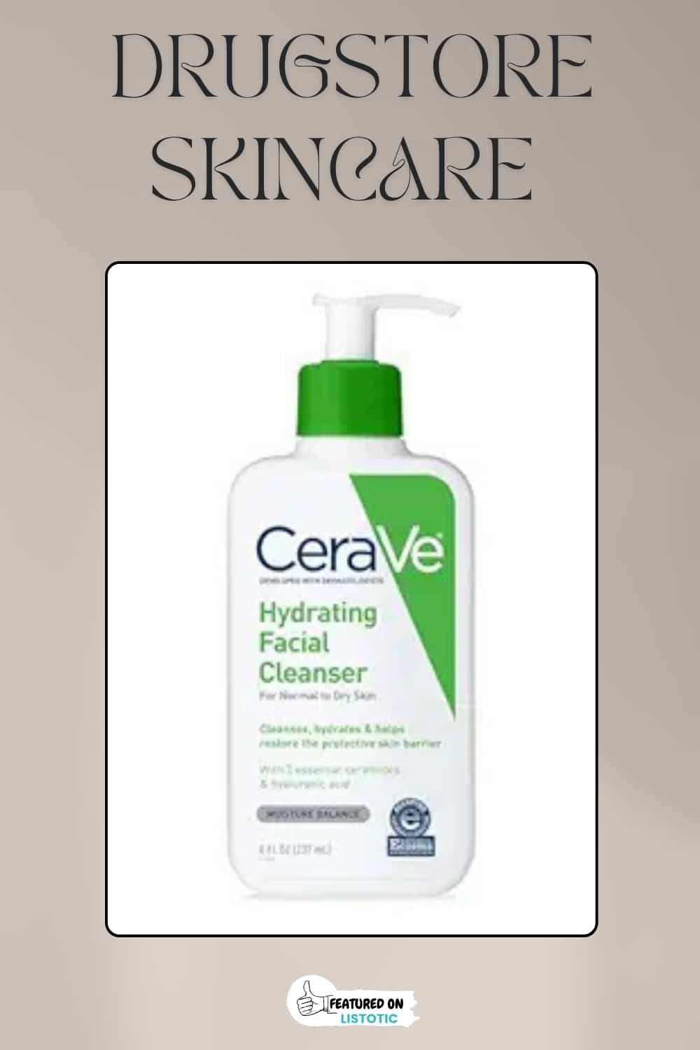 the best budget skincare prodcuts cerave facial cleanser