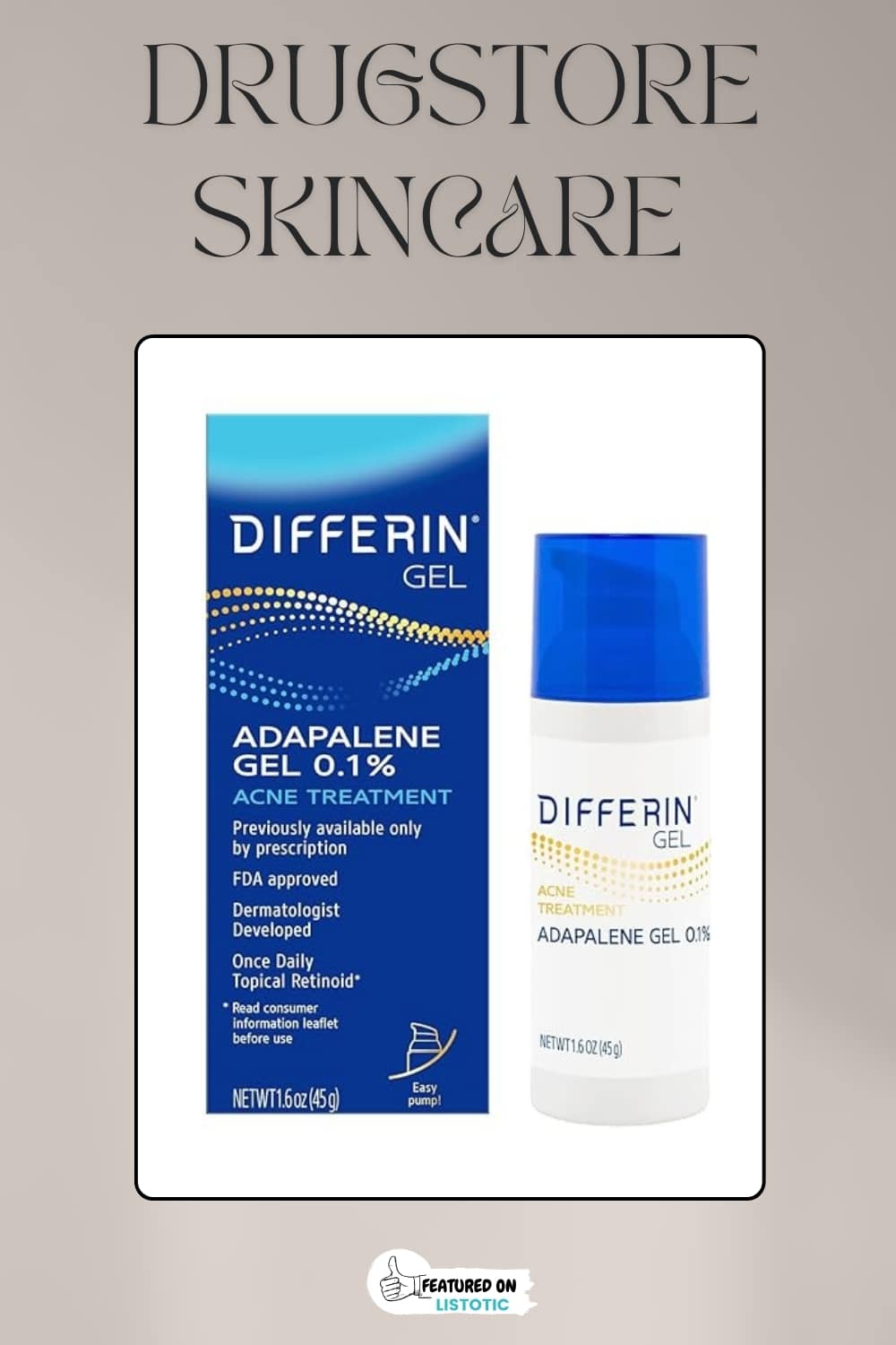 the best budget skincare products differin gel