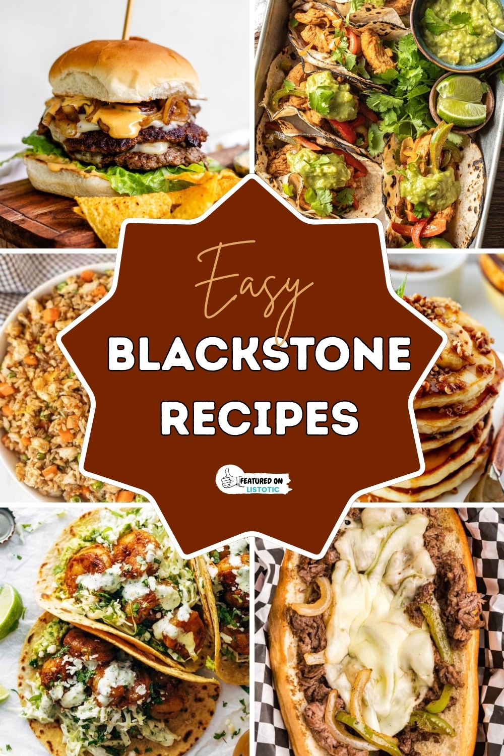 assortment of outdoor blackstone recipes 