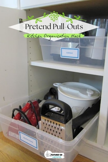 Kitchen organization tips.