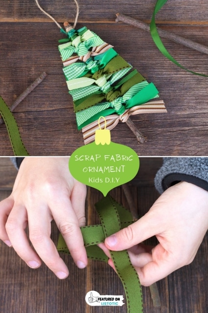Upcycle scrap ribbon.
