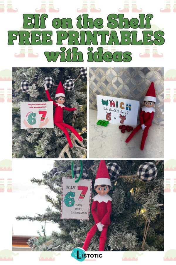 Free Elf on the Shelf 6 7 Printables ⋆ Listotic